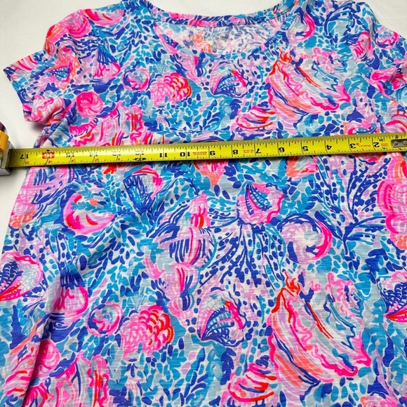 Lilly Pulitzer Women's Top in Blue and Pink (XS) - Picture 9 of 9